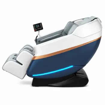 EXTRALINK 3D Zero Gravity masažinė kėdė balta-mėlyna