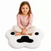 LEAN Plush Paw Rug Soft Fur Rug Black and White 60 x 60 cm
