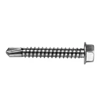 VOLTENO MF-530-4838 savisriegis varžtas su šešiabriaune poveržle 4,8 x 38 mm, cinkuotas anglinis plienas, DIN 7504K, sidabrinis
