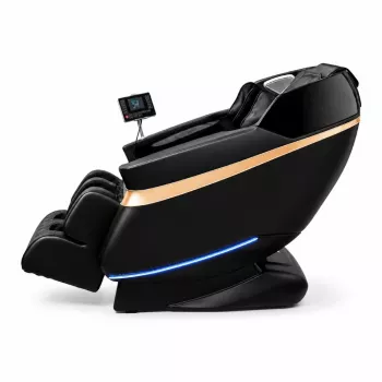 EXTRALINK 3D Zero Gravity masažinė kėdė juoda-auksinė