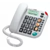 MAXCOM KXT480 laidinis stalinis telefonas su skambučio numerio atpažinimu ir garsiakalbiu, juodas