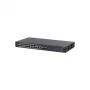 Dahua CS4228-24GT-375 24 prievadų Gigabit PoE valdomas komutatorius, 2x Gigabit RJ45 + 2x SFP uplink, 375 W PoE biudžetas, Layer 2