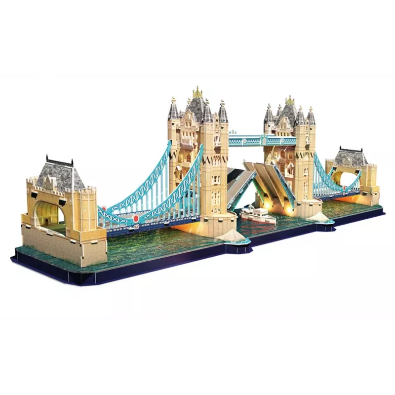 Cubic Fun 3D dėlionė Tower Bridge su LED lemputėmis