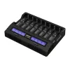 Baterijų įkroviklis XTAR VC8S USB-C SET, 3.7V/1.2V