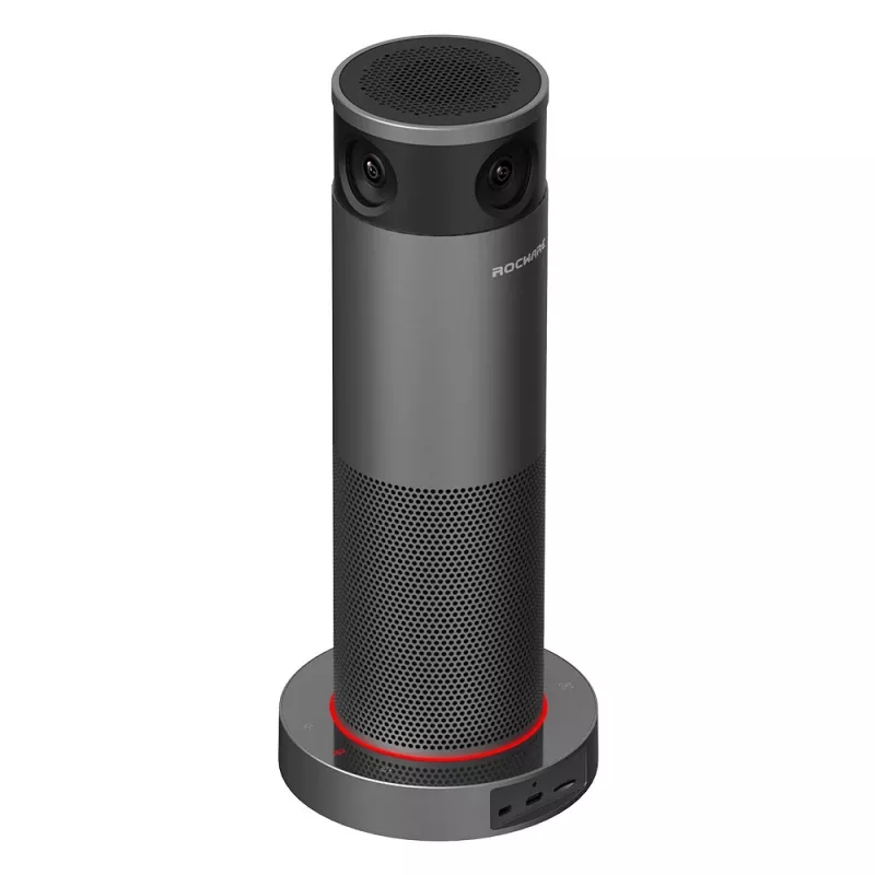 ROCWARE RC360 360° panoraminė Wi-Fi IP kamera, 1080P Full HD, dvipusis garsas, naktinis matymas, skirta patalpoms