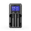 XTAR VX2 PRO SET daugiachemijos išmanusis akumuliatorių įkroviklis su USB-C įvestimi ir power bank funkcija