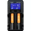 XTAR VX2 PRO SET daugiachemijos išmanusis akumuliatorių įkroviklis su USB-C įvestimi ir power bank funkcija