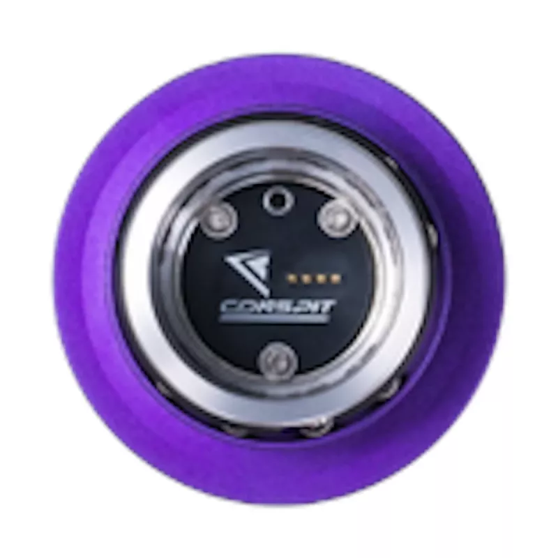 Conspit CDR 50 mm PCD greito atjungimo adapteris – violetinis/sidabrinis