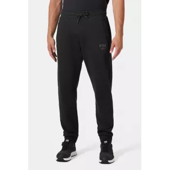 Helly Hansen Essential vyriškos sportinės kelnės juodos, reguliaraus prigludimo, French Terry