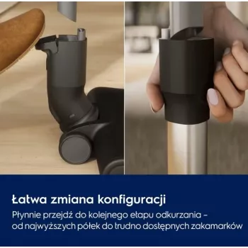 Electrolux Clean 600 EP61CB21W belaidis lazdelinis dulkių siurblys, 21,6V, 55 min veikimo, 0,3L talpa, baltas