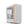 Fractal Design Summit Chalk White TG Clear Tint vidutinio bokšto korpusas su tikro ąžuolo priekine panele