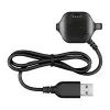 Garmin Forerunner 20/25 įkrovimo spaustukas su duomenų kabeliu - 1 m USB-A į firminį spaustuką, juoda