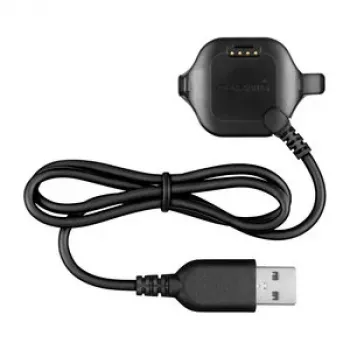 Garmin Forerunner 20/25 įkrovimo spaustukas su duomenų kabeliu - 1 m USB-A į firminį spaustuką, juoda