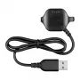 Garmin Forerunner 20/25 įkrovimo spaustukas su duomenų kabeliu - 1 m USB-A į firminį spaustuką, juoda