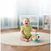 B-KIDS Rollabout Ball Top Infantino – mėtinis sukamasis žaislas su barškančiais rutuliukais kūdikiams nuo 6 mėn.