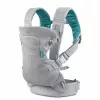 B-KIDS Infantino 4-in-1 konvertuojamas kūdikio nešyklė, pilka, 3,6–14,5 kg, JPMA sertifikuota, su nuimamu Wonder Cover™ seilinuku
