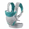B-KIDS Infantino 4-in-1 konvertuojamas kūdikio nešyklė, pilka, 3,6–14,5 kg, JPMA sertifikuota, su nuimamu Wonder Cover™ seilinuku