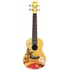 Moana M-100 Palm Trees koncertinė ukulelė, raudonmedžio (mahogany) korpusas su Aquila stygomis