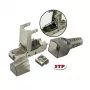 Techly 101911 Cat.6a STP berankis RJ45 modulinis jungiklis, 10G, cinko lydinys, 22-26 AWG