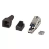 Techly 101911 Cat.6a STP berankis RJ45 modulinis jungiklis, 10G, cinko lydinys, 22-26 AWG
