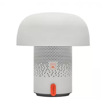 KOODUU Sensa Play nešiojama lempa su Bluetooth garsiakalbiu, balta