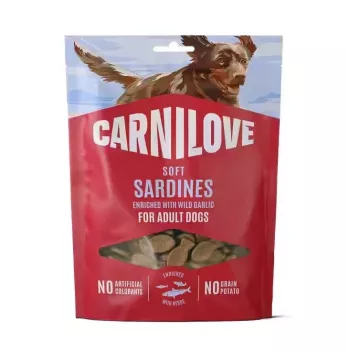 CARNILOVE Dog SOFT Snack Sardinės su laukiniu česnaku 200 g