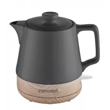 Concept RK0062 Keraminis elektrinis virdulys 1,2 l 1500 W, gėlėtas baltas