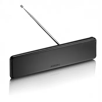 Philips SDV5225/12 23,8 colio vidaus TV antena su reguliuojamu stiprinimu, 1,8 m koaksialinis kabelis, 75 omų, 3G/4G filtras, DVB-T/T2