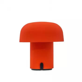 KOODUU SENSA įkraunamas LED stalinis žibintas oranžinis – belaidis, reguliuojamo ryškumo, USB-C, 150 liumenų, šilta balta šviesa