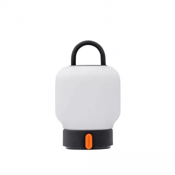 KOODUU LOOME įkraunamas stalo šviestuvas, pilkas | 3 pakopų liečiamas reguliavimas, 2200mAh baterija, USB-C, šiltai balta LED