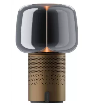 KOODUU Serena Play nešiojama LED lempa su Bluetooth garsiakalbiu, ruda