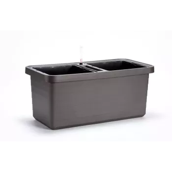 URBALIVE BERBERIS DUO savaime laistomas vazonas 78 x 39 cm pilkas