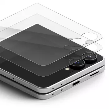Ringke Cover Display Pro 2 vnt. grūdinto stiklo apsauga Galaxy Z Flip 8 - skaidri