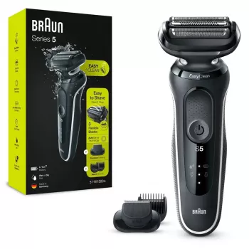 BRAUN Shaver Series 5 51-W1500s šlapias ir sausas elektrinis skustuvas, juodas