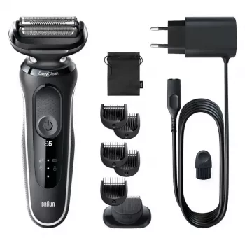 BRAUN Shaver Series 5 51-W1500s šlapias ir sausas elektrinis skustuvas, juodas