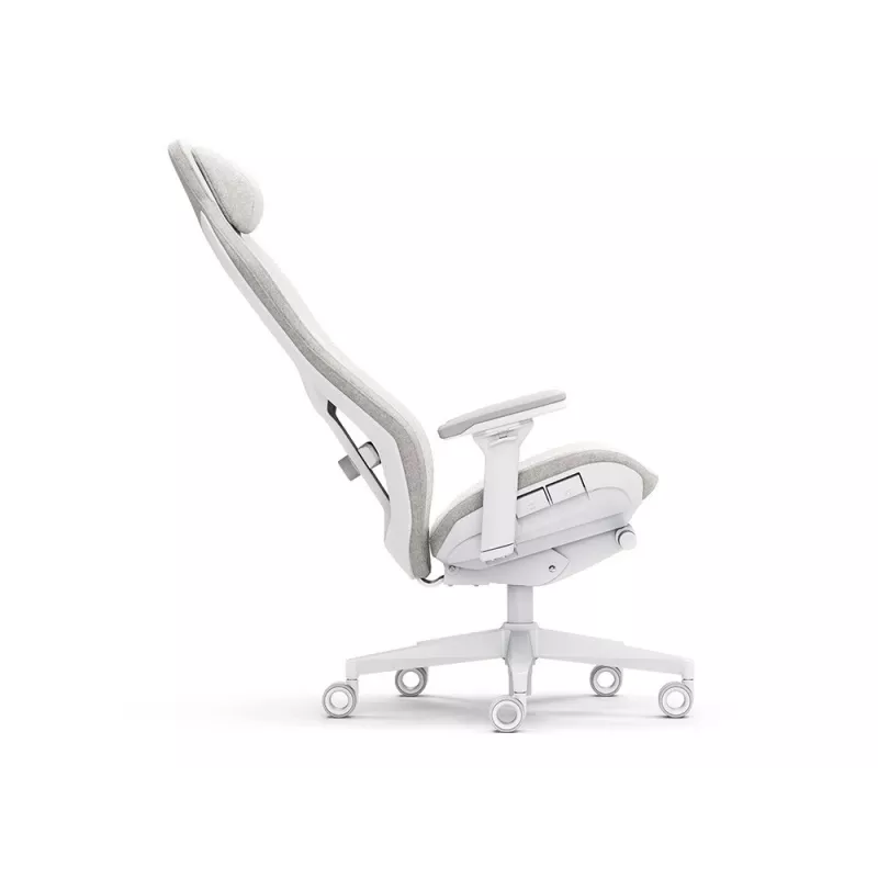 Fractal Design Refine 2 Fabric Light žaidimų kėdė, šviesiai pilka / balta