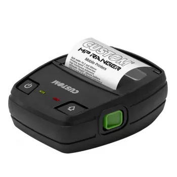 Custom Mobile Printer MP Ranger 58 mm nešiojamasis terminis spausdintuvas - Bluetooth 4.0 ir USB-C, 203 dpi, IP54, 2000 mAh baterija