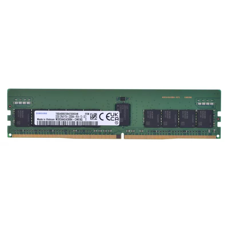 Samsung M393A4G43BB4-CWE 32 GB DDR4-3200 ECC registruota serverio atmintis (1 x 32 GB, 288-pin DIMM)