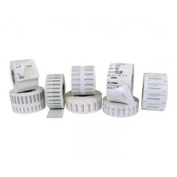 Zebra Z-Ultimate 2000T baltos RFID etiketės su lako danga 76,2x13,9 mm, 1500/ritinyje, 2 ritiniai/dėžėje