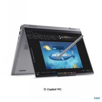 Lenovo ThinkBook 14 2-in-1 G6 U5-325 14 colių WUXGA jutiklinis konvertuojamas nešiojamasis kompiuteris - AMD Ryzen 5, 16GB RAM, 512GB SSD, Windows 11 Pro, švedų klaviatūra