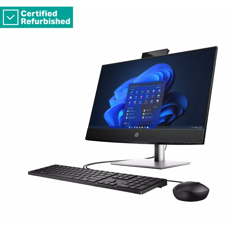 HP Pro 440 G9 23,8 colio All-in-One kompiuteris - i7-13700T, 16GB, 512GB SSD, FHD ne liečiamas ekranas, reguliuojamas aukštis, USB pelė, Win 11 Pro, atnaujintas (885M5EAR#ABU)
