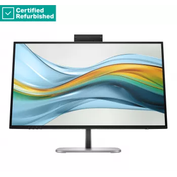 RENEW GOLD HP 527pm Series 5 Pro 27 colių QHD konferencinis monitorius - 2560x1440 QHD, 350 nitų, 100Hz, AG, IPS, USB-C (100W/15W)/HDMI/DP Daisy-Chain, 3x USB-A, garsiakalbiai, internetinė kamera, RJ-45 LAN, aukščio reguliavimas/pakreipimas/pasukimas/Pivo