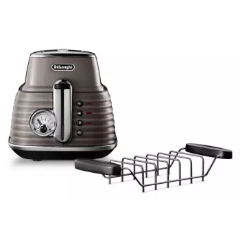 De'Longhi Scultura CTZ2103BG 900 W 2 padėklių skrudintuvas, šampano aukso