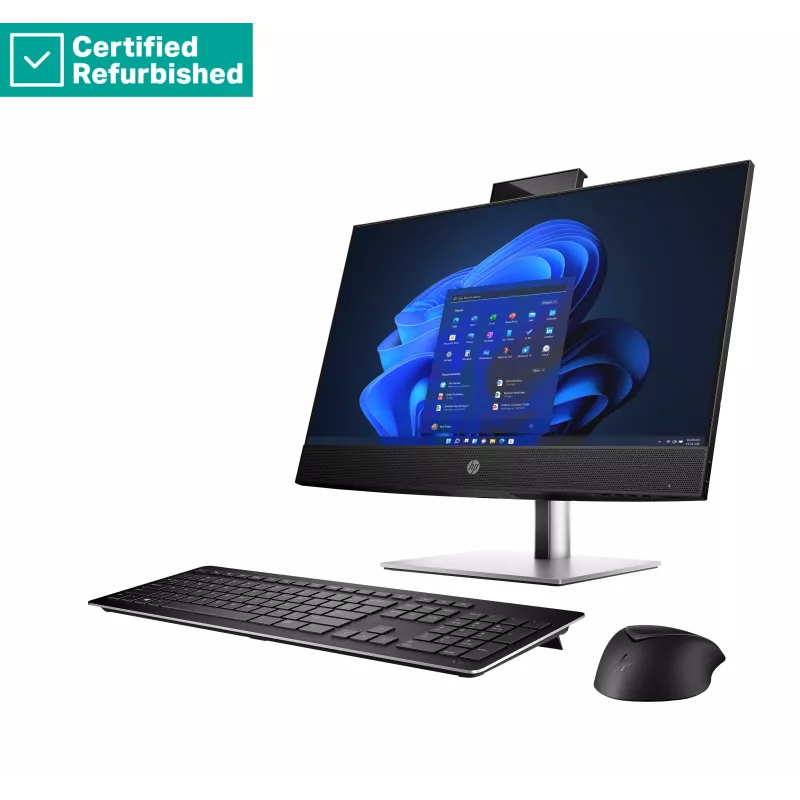 RENEW GOLD HP ProOne 440 G9 AIO 24 colių All-in-One kompiuteris - i7-12700T, 16GB, 512GB SSD, Radeon RX 6300M 2GB, 23.8 FHD Non-Touch AG, DVD-RW, aukščio reguliavimas, Win 11 Pro, 1 metai