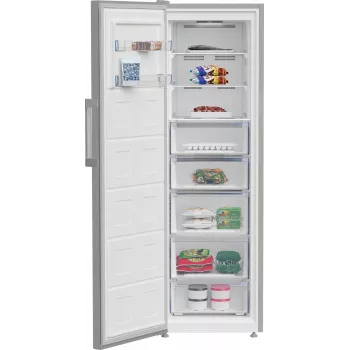 BEKO B3RMFNE314XB šaldiklis stovimas, 286L, Inox spalvos, energijos klasė E