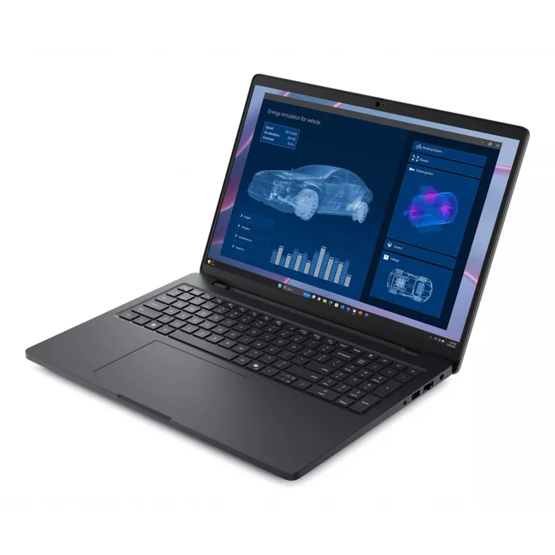 DELL Pro Max 16 MC16255 Copilot+ PC AMD Ryzen AI 5 PRO 340 nešiojamasis kompiuteris 40,6 cm (16) Full HD+ 16 GB LPDDR5x-SDRAM 256 GB SSD Wi-Fi 7 (802.11be) Windows 11 Pro juodos spalvos, angliška klaviatūra