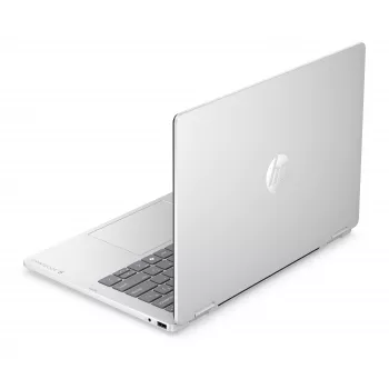 HP OmniBook 5 Flip NG AI 14-km0001nnx - Ultra 7 355, 32GB LPDDR5X 7467 MHz integruota, 512GB SSD, 14,0 colio 2K (1920x1200) OLED liečiamasis ekranas, Glacier Silver su AI logotipu - 5MP IR TNR, be 65W AC adapterio, Win 11 Home, 1 metų garantija