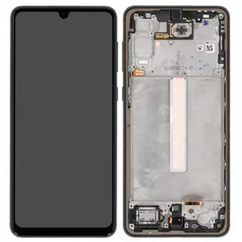 Samsung Galaxy A33 5G (SM-A336B) 6,4 colio Super AMOLED ekrano modulis su rėmeliu, lietimui jautrus, Awesome Black