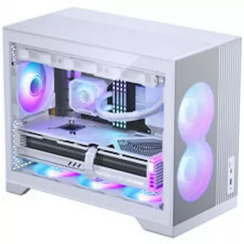 Phanteks XT M3 Mini korpusas su 3x D30 PWM D-RGB ventiliatoriais, baltas