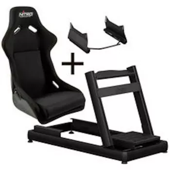 Nitro Concepts E-Racer Core Evo Bundle žaidimų kėdė, juoda/raudona